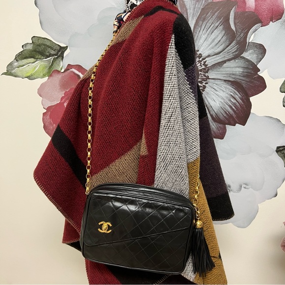 Authentic*RARE 1994 Chanel Camera Bag with Bijoux chain - Picture 3 of 17